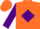 Silk - Orange, Purple Diamond, Purple Sleeves,