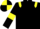 Silk - Black, Yellow epaulettes armlets, Yellow and Black quartered cap