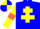 Silk - Blue, Yellow cross of Lorraine, Yellow sleeves, Orange armlets, Yellow and Blue quartered cap