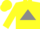 Silk - Yellow, grey 'K' in grey Triangle, grey