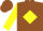 Silk - Brown, yellow G, yellow diamond sleeves