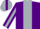 Silk - Purple, silver O D G, silver stripe &