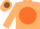 Silk - Tan, Brown 'N' on Orange disc