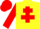Silk - Yellow, Red Cross of Lorraine, sleeves and cap