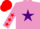 Silk - Mauve, Purple star, Mauve sleeves, Red stars, Red cap