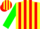 Silk - Yellow, Red Stripes, Green Sleeves