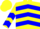 Silk - Yellow, Blue Circled 'M', Blue Chevrons