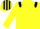 Silk - Yellow, Black epaulettes, Striped cap