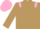 Silk - Light Brown, pink epaulettes and cap