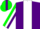Silk - Purple, Green 'SWAG' on White Panel