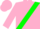 Silk - Pink, Green Sash, White 'C', Pink