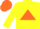 Silk - Yellow, Orange triangle and cap