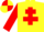 Silk - Yellow, red cross of Lorraine, Red sleeves, Red and Yellow quartered cap