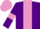 Silk - Purple, Mauve stripe, armlets and cap