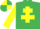 Silk - Emerald Green, Yellow Cross of Lorraine and sleeves, quartered cap