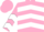 Silk - Teal, pink and white chevrons,