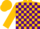 Silk - Gold, Purple Blocks, Gold Cap