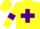 Silk - Yellow, Purple cross and armlets, Yellow cap