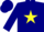 Silk - Navy Blue, Yellow Star on Front & Back