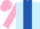 Silk - Light Blue, Royal Blue stripe, Pink sleeves and cap