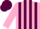 Silk - Pink and Maroon stripes, Maroon cap