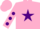 Silk - Pink, Purple star, Pink sleeves, Purple spots