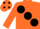 Silk - Orange, Large black spots and spots on cap