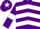 Silk - Purple, White chevrons, armlets and star on cap
