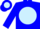 Silk - Blue, Blue 'A' on Light Blue disc