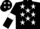 Silk - Black, White stars, armlets and stars on cap