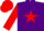 Silk - Purple, Red star, sleeves and cap