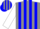 Silk - grey & blue stripes, white sleeves, red