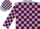 Silk - Silver, Maroon Blocks