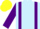 Silk - LIGHT BLUE, purple braces & sleeves, yellow cap