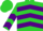 Silk - Lime Green, Purple 'S', Purple Chevrons