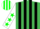 Silk - EM.GREEN & BLACK STRIPES,white sleeves,green stars,green & white striped cap