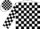 Silk - AQUA, white 'CAR', black blocks on white
