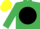 Silk - EMERALD GREEN, black disc, yellow cap