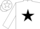 Silk - White, green and black star emblem,