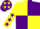 Silk - Yellow and Purple (quartered), Yellow sleeves, Purple stars