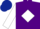 Silk - Purple, White diamond and sleeves, Dark Blue cap