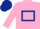 Silk - Pink, Dark Blue hollow box and cap