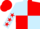 Silk - Light blue and red (quartered), light blue sleeves, red stars, red cap