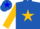 Silk - Royal Blue, Blue 'A' in Gold Star, Gold Star on Sleeves