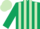 Silk - Dark green and light green stripes, light green cap