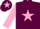 Silk - Maroon, Pink star, sleeves and star on cap