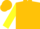 Silk - Gold, yellow wheel emblem on back, yellow sleeves