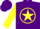 Silk - Purple, Yellow Star, Yellow Circle on Sleeves