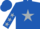 Silk - Royal blue, silver circled star, silver stars on sleeves, silver star on royal blue