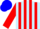 Silk - Light Blue, White Stripes, Red Stripes on Sleeves, Blue Cap